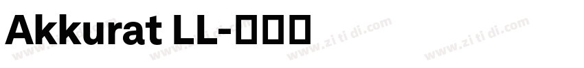 Akkurat LL字体转换